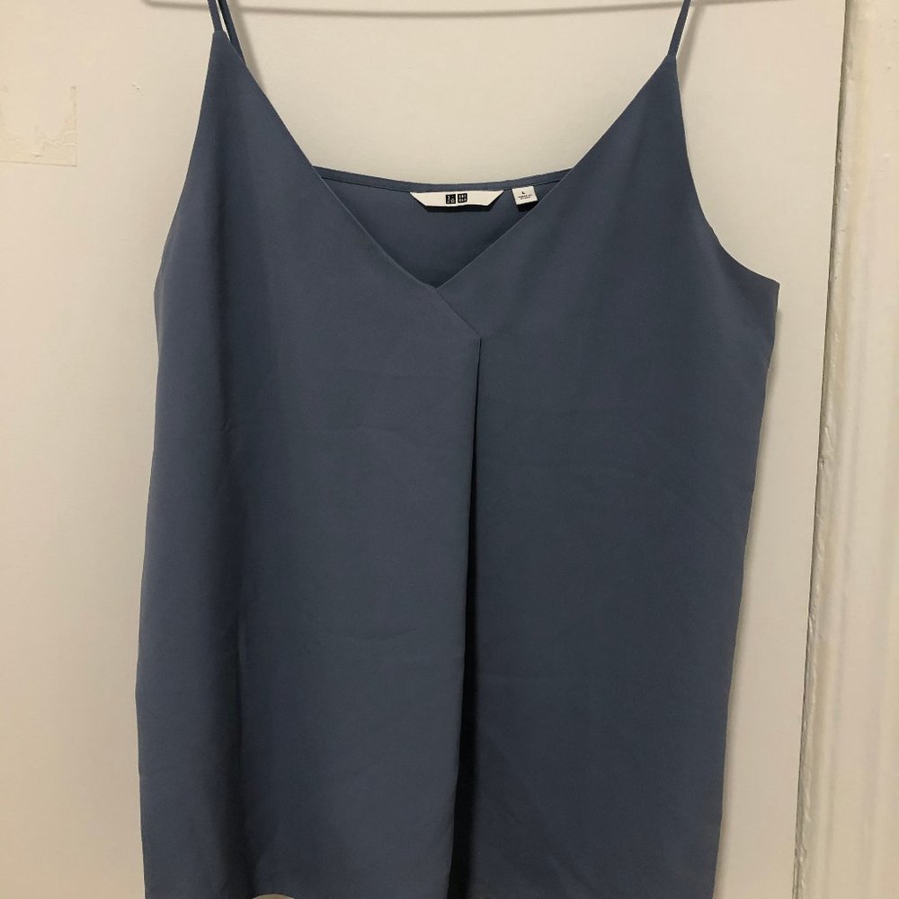 Blue gray top by Uniqlo